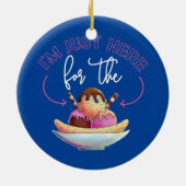 Ice Cream ik ben hier voor de Keramisch Ornament (Achterkant)