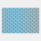 Ice Cream Illustratie over patroon Inpakpapier Vel (Voorkant 2)