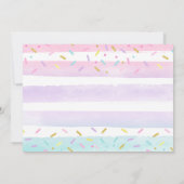 Ice Cream Invitation Four Ever Sweet 4th Birthday Kaart (Achterkant)