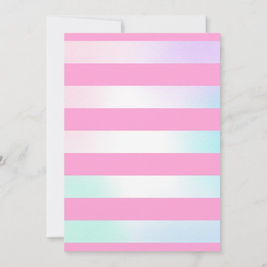 Ice Cream Invitation Ice Cream Birthday Party Kaart (Achterkant)