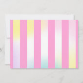 Ice Cream Invitation Ice Cream Birthday Party Kaart (Achterkant)