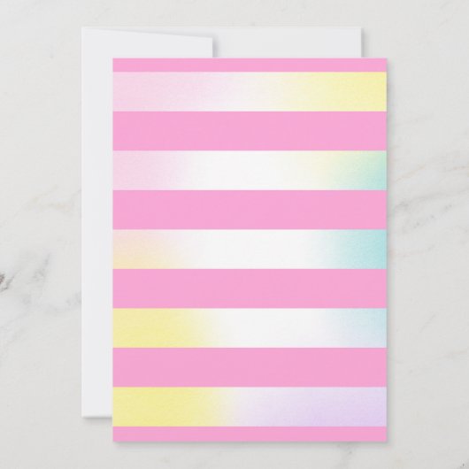 Ice Cream Invitation Ice Cream Birthday Party Kaart (Achterkant)