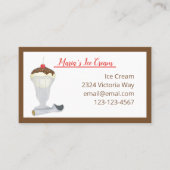 Ice Cream Invitation Notepad Visitekaartje (Voorkant)