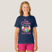 Ice Cream is Mijn favoriete voedselgroep T-Shirt (Voorkant volledig)