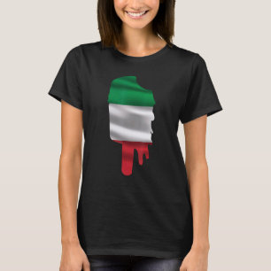 Ice Cream Italy Flag Popsiel Italië Dag T-shirt