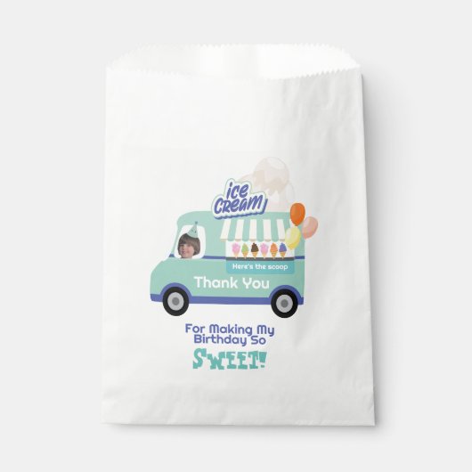 Ice Cream je schreeuwt verjaardag Bedankzakje (Voorkant)