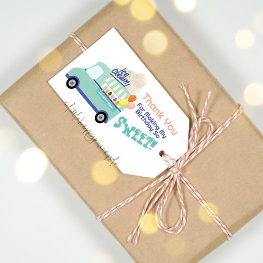 Ice Cream je schreeuwt verjaardag Cadeaulabel