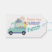 Ice Cream je schreeuwt verjaardag Cadeaulabel (Voorkant (Horizontaal))