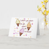 Ice Cream Kaart (Gele Bloem)
