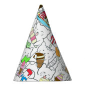 Ice Cream Kat Cute Kawaii Cats Paper Party Pet Feesthoedjes (Rechts)
