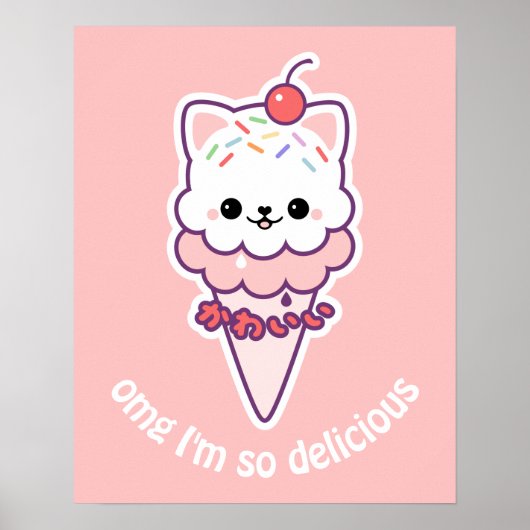 Ice Cream Kat Poster (Voorkant)