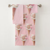 Ice Cream Kat – Rosy & Dreamy Bad Handdoek (Insitu)