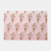 Ice Cream Kat – Rosy & Dreamy Deurmat (Voorkant)