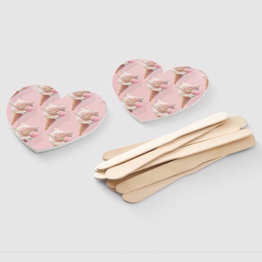 Ice Cream Kat – Rosy & Dreamy Handwaaier (Niet-gemonteerd)