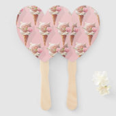 Ice Cream Kat – Rosy & Dreamy Handwaaier (Voorkant en achterkant)