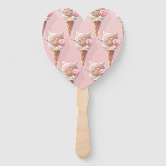 Ice Cream Kat – Rosy & Dreamy Handwaaier (Voorkant)