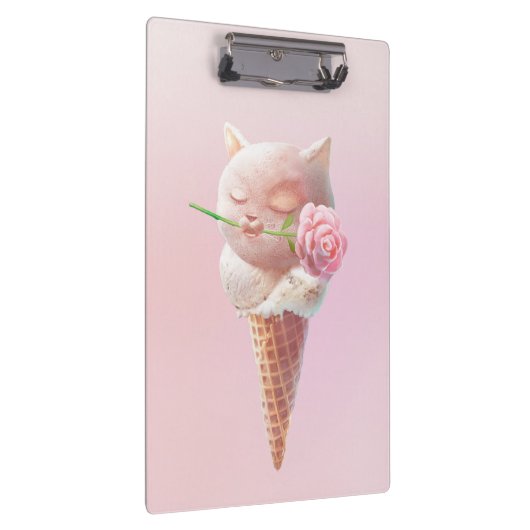 Ice Cream Kat – Rosy & Dreamy Klembord (Rechts)