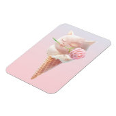 Ice Cream Kat – Rosy & Dreamy Magneet (Linkerzijde)
