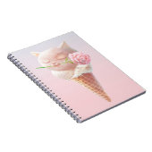 Ice Cream Kat – Rosy & Dreamy Notitieboek (Rechterzijde)