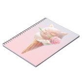 Ice Cream Kat – Rosy & Dreamy Notitieboek (Linkerzijde)