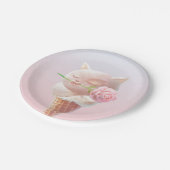 Ice Cream Kat – Rosy & Dreamy Papieren Bordje (Gekanteld)