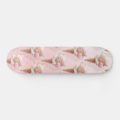 Ice Cream Kat – Rosy & Dreamy Persoonlijk Skateboard (Horizontaal)