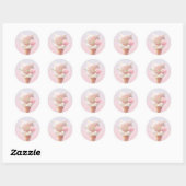 Ice Cream Kat – Rosy & Dreamy Ronde Sticker (Vel)