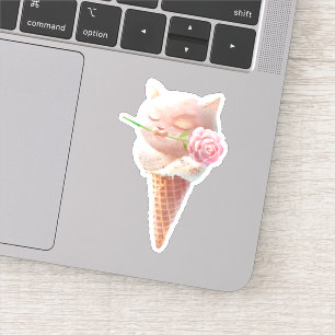 Ice Cream Kat – Rosy & Dreamy Sticker