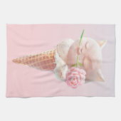 Ice Cream Kat – Rosy & Dreamy Theedoek (Horizontaal)