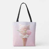 Ice Cream Kat – Rosy & Dreamy Tote Bag (Achterkant)