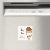 Ice Cream Kegelmagneet Magneet (Insitu (Vaatwasser))