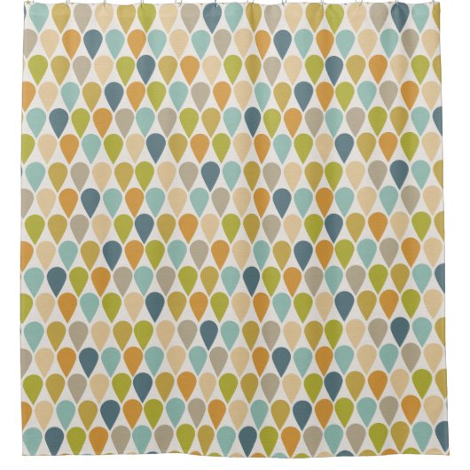 Ice Cream Kegelpatroon Mid Century Modern Douchegordijn (Voorkant)