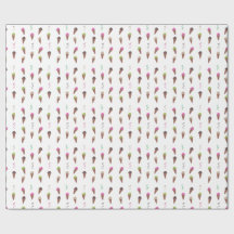 Ice Cream Kegels & Linten Verjaardag Wrapping Papi