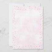 Ice Cream Kegels & Strooien Roze Paarse Verjaardag Kaart (Achterkant)