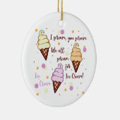 Ice Cream Keramisch Ornament (Rechts)