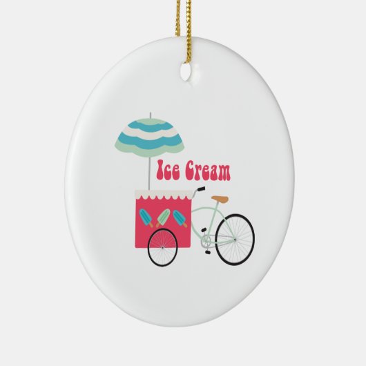 Ice Cream Keramisch Ornament (Rechts)