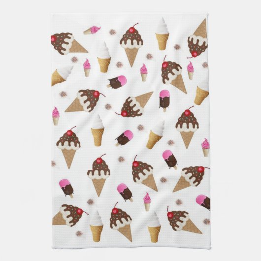 Ice Cream Keuken Handdoek (Verticaal)
