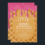Ice Cream Kids verjaardagsuitnodiging Kaart<br><div class="desc">Hier is de scoop. Deze leuke Ice Cream-uitnodiging is de perfecte uitnodiging voor het verjaardagsfeestje van je kind.</div>