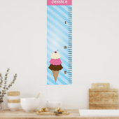 Ice Cream Kinder Growth Chart Poster (Keuken)