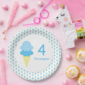 Ice Cream Kinder zomerzaterdag Papieren Bordje (Feest)