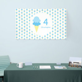 Ice Cream Kinder zomerzaterdag Spandoek