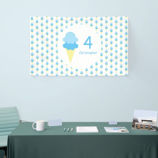 Ice Cream Kinder zomerzaterdag Spandoek (Beurs)