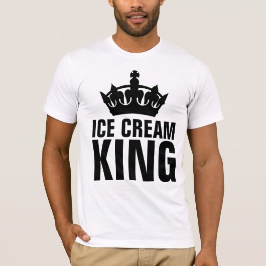 ICE CREAM KING mannen dad T-SHIRT (Voorkant)