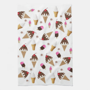 Ice Cream Kitchen Hand Towel Theedoek