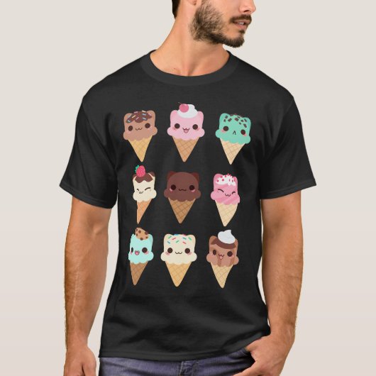 Ice Cream Kittens T-shirt (Voorkant)