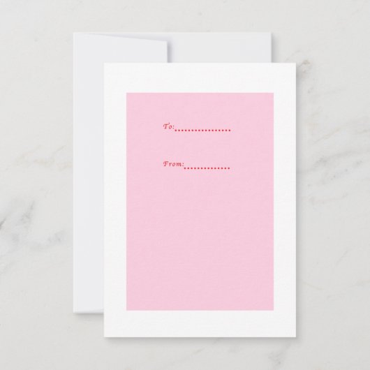 Ice Cream Kleine Traditionele  Valentijn Kaart (Achterkant)