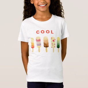 Ice Cream Kleurrijke Waterverf T-shirt