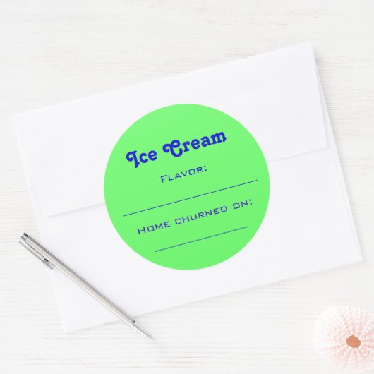 Ice Cream Label (Envelop)