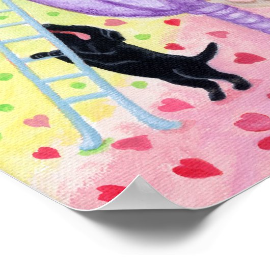 Ice Cream Labradors Artwork Poster (Hoek)