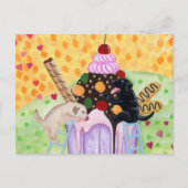 Ice Cream Labradors Briefkaart (Voorkant)